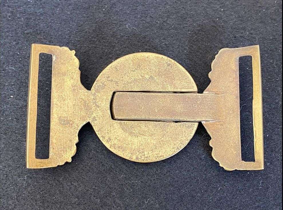 SA PRINCE ALFREDS GUARD EDWARDIAN WAIST BELT BUCKLE (RARE-WORN POST 1902)