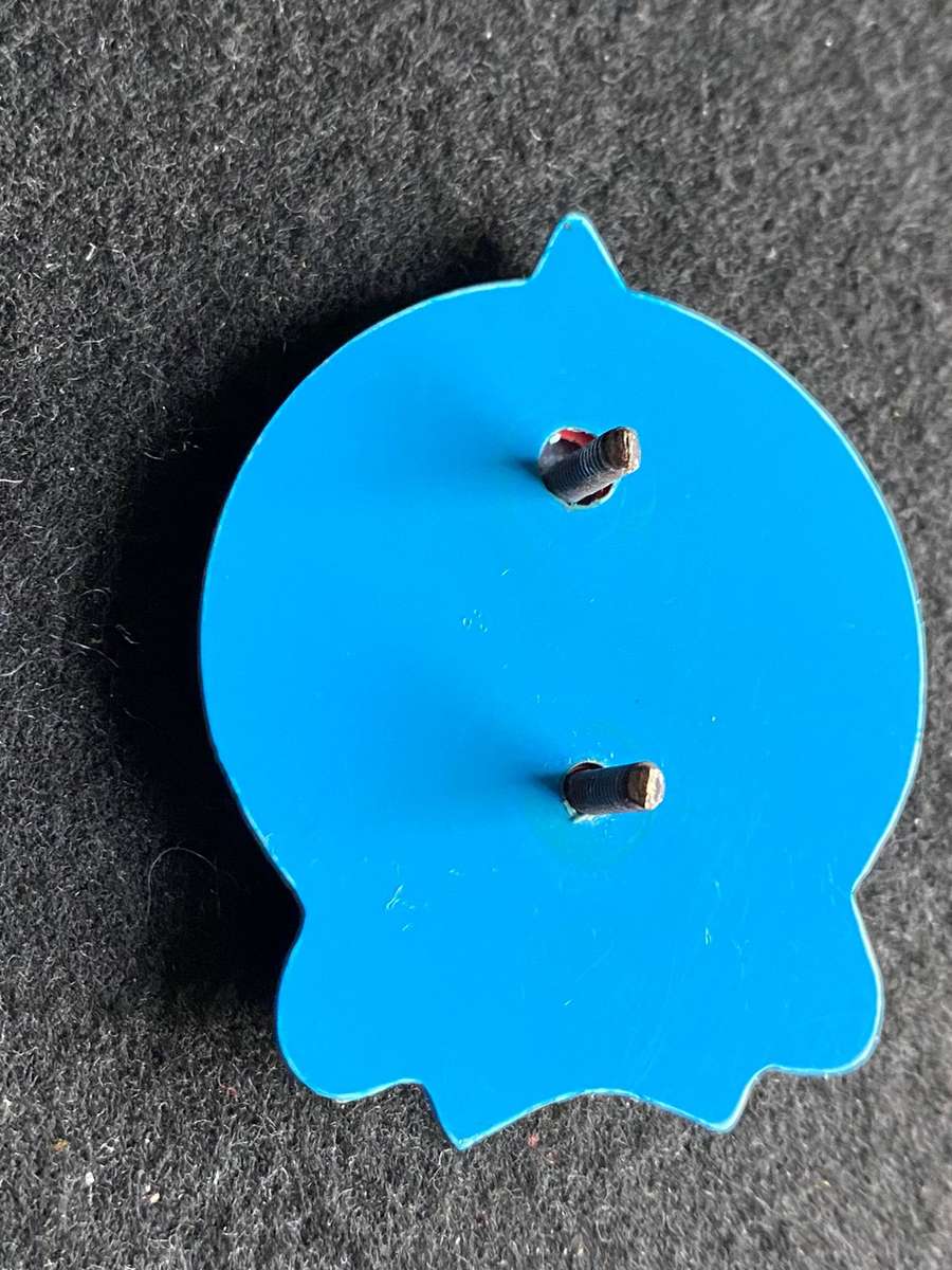 ANTI AIRCRAFT SCHOOL CAP BADGE-WORN FROM 1987- 2 X SCREW LUGS