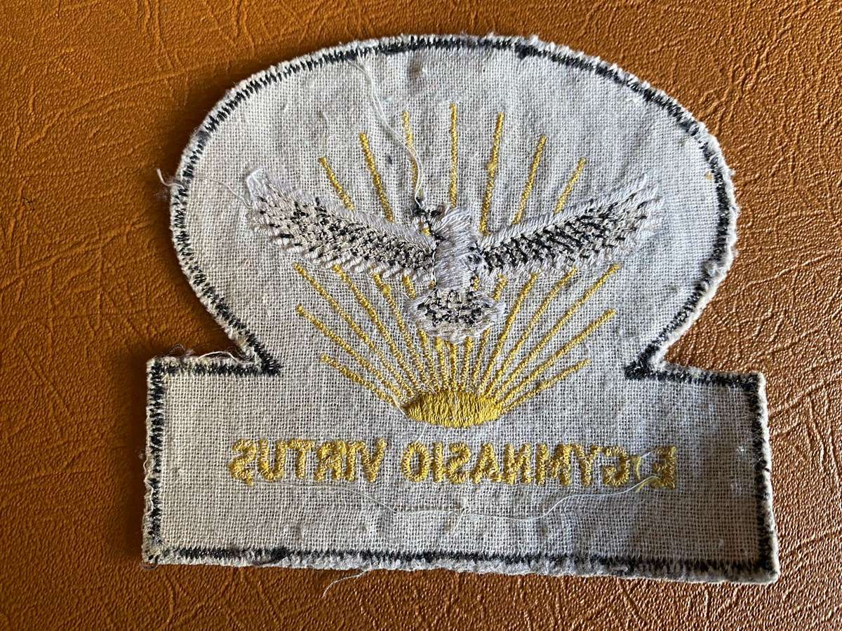 SAAF AIR FORCE GYMNASIUM PATCH-WORN 1950'S- AND 40'S