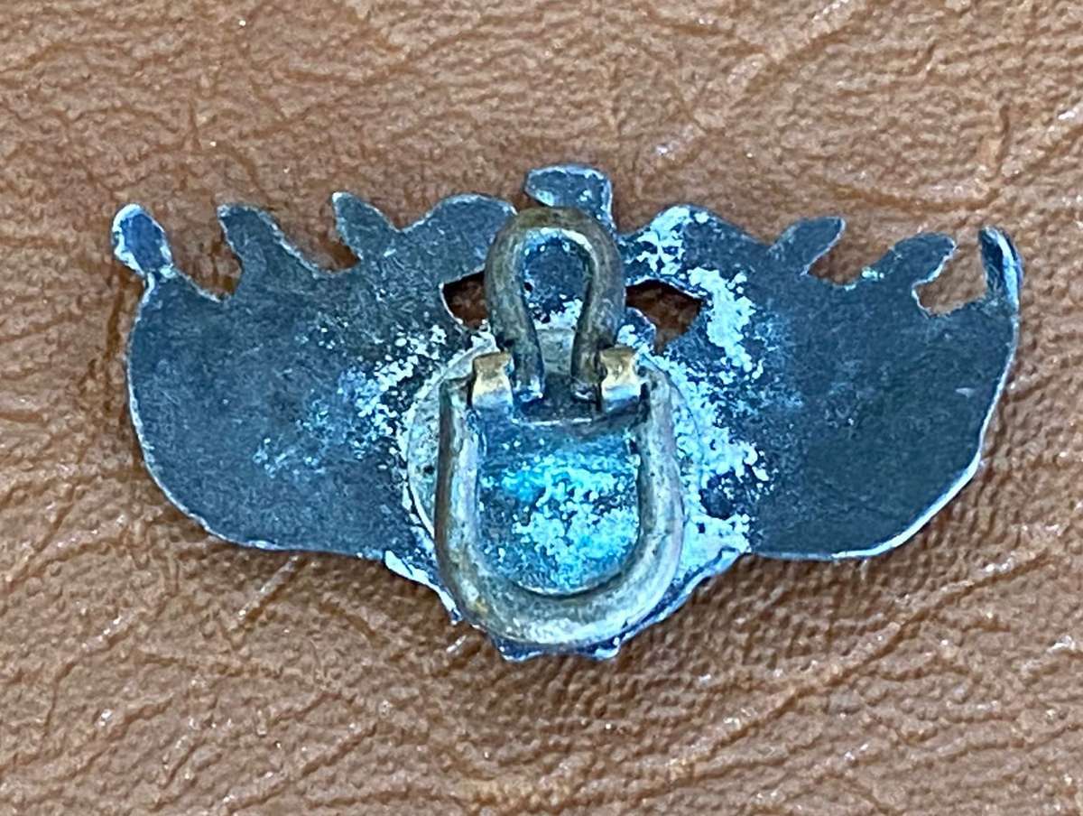 BOER WAR ZAR WHITE METAL COLLAR BADGE- (NOT IN OWEN)