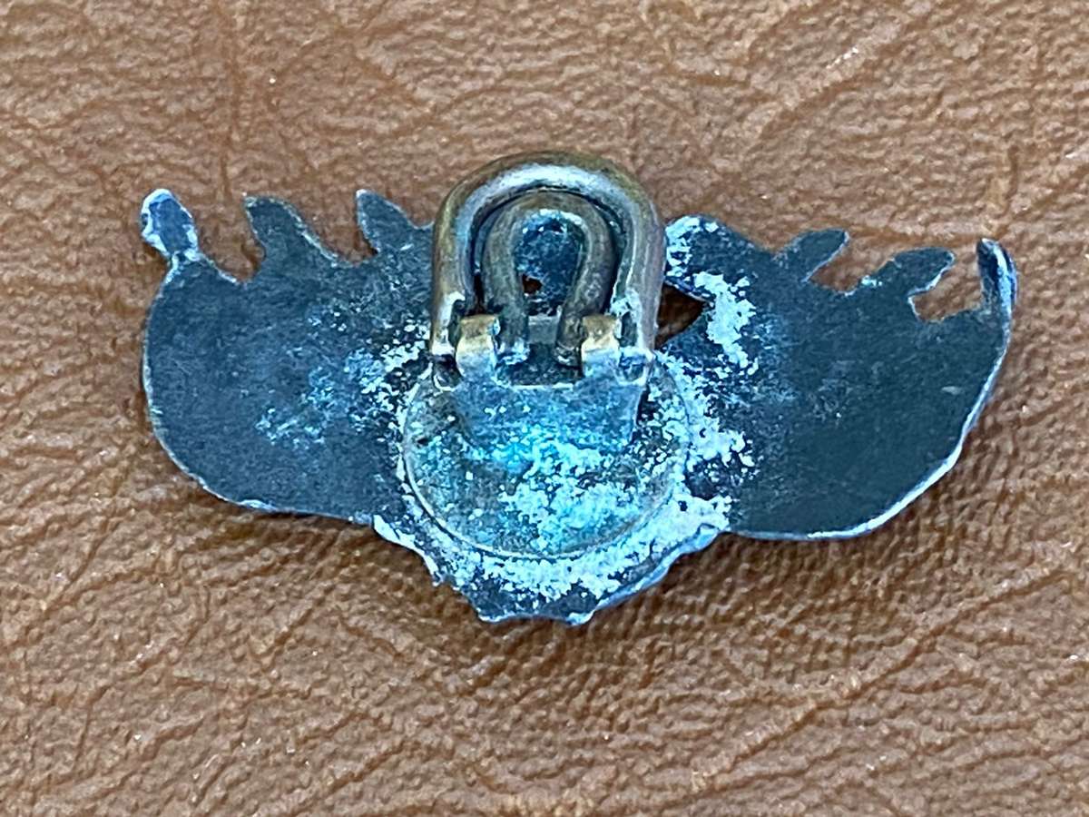 BOER WAR ZAR WHITE METAL COLLAR BADGE- (NOT IN OWEN)