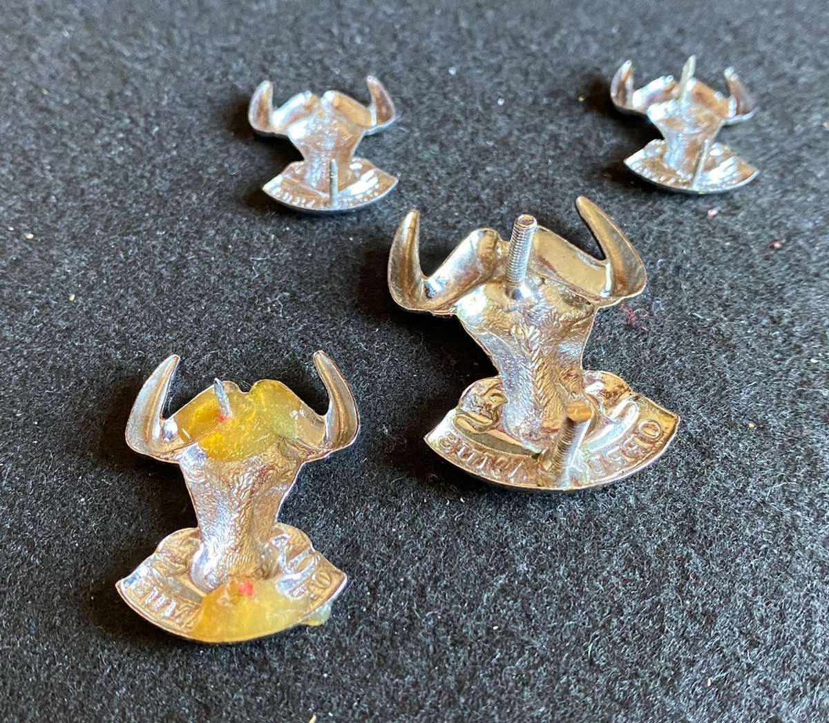 REGT. PORT NATAL CAP,ONE COLLAR AND 2 X MESS DRESS COLLARS- 2 PINS MISSING