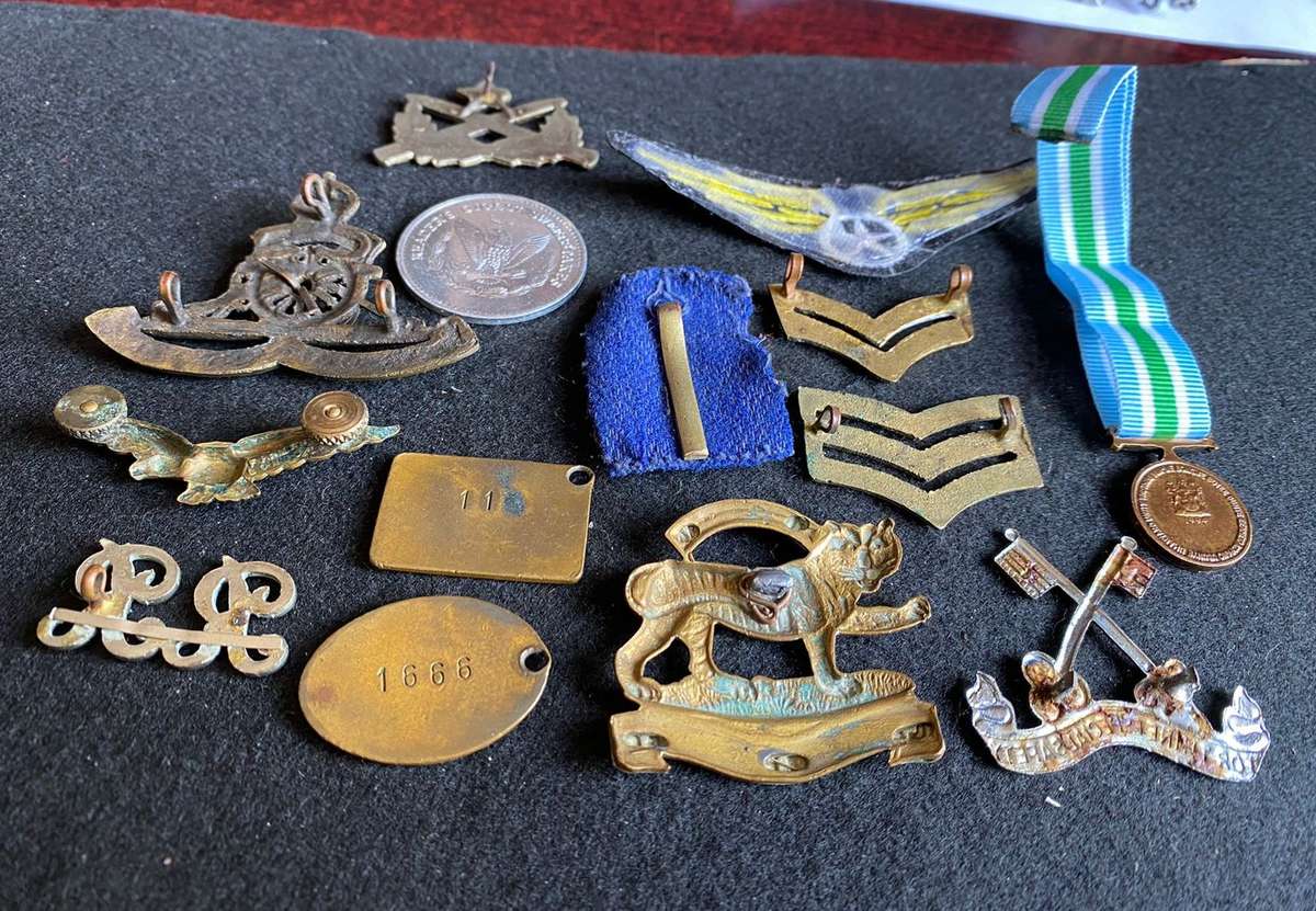 MIXED LOT OF MEDALS AND BADGES-SOLD 14 IN TOTAL