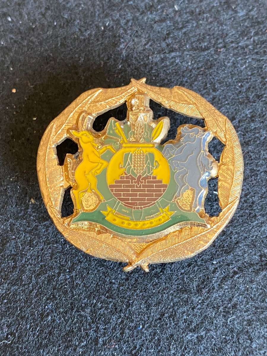 KWANDEBELE DEFENCE FORCE R.S.M. ARM BADGE- 3 PINS
