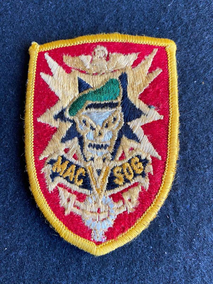 ORIGINAL VIETNAM PATCH-MILITARY ASSISTANCE COMMAND VIETNAM-STUDIES & OBSERVATION GROUP