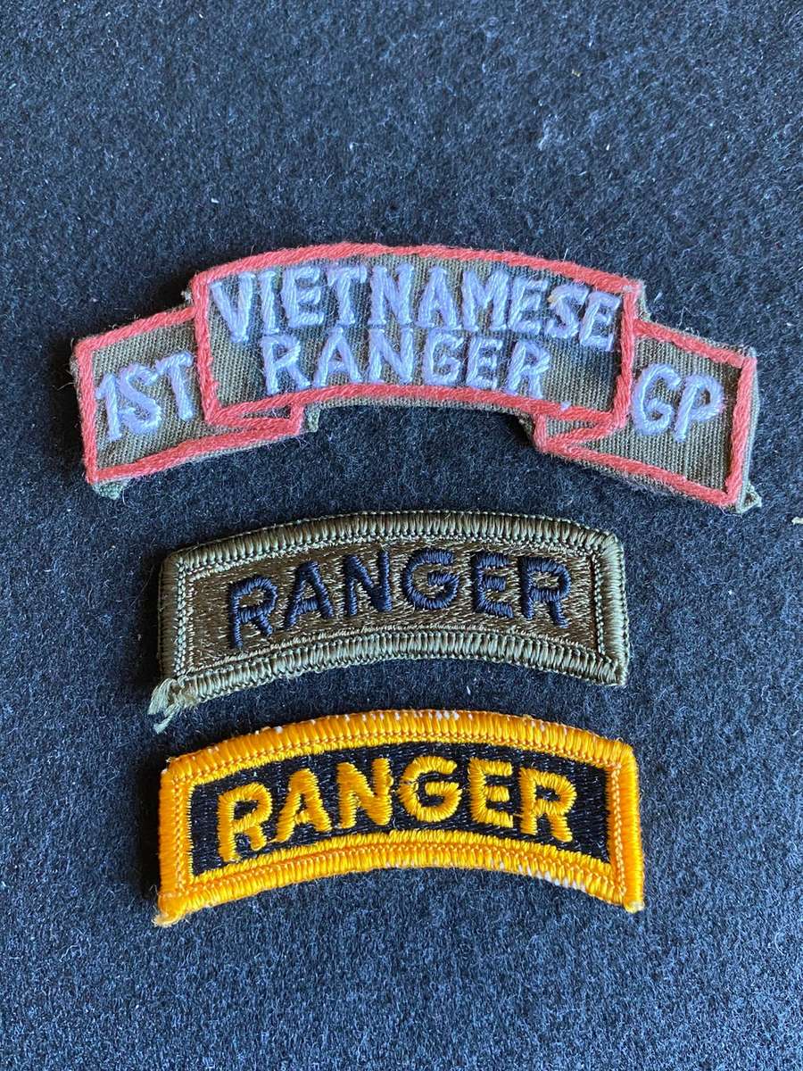 ORIGINAL VIETNAM PATCH-VIETNAM RANGER TITLES- 3 SOLD TOGETHER