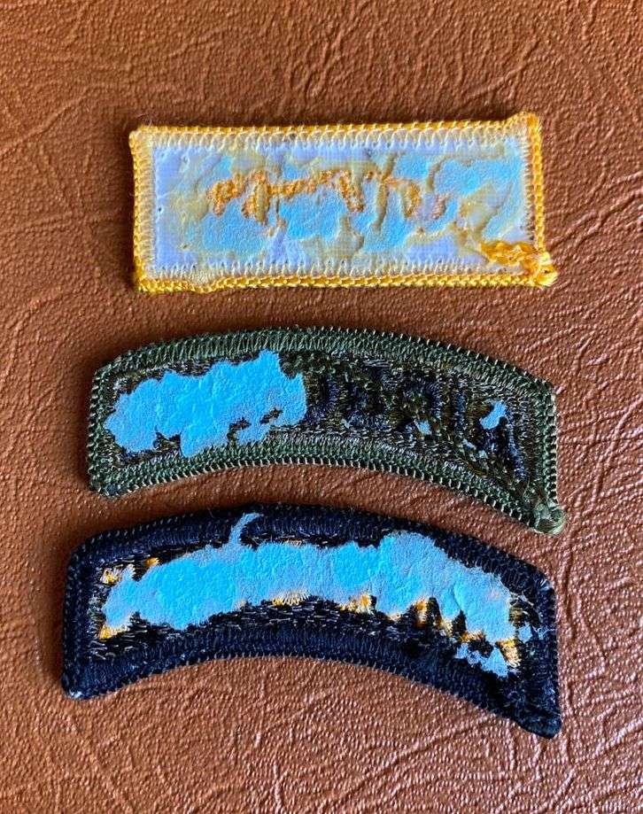 ORIGINAL VIETNAM PATCH-VIETNAM RANGER TITLES- 3 SOLD TOGETHER