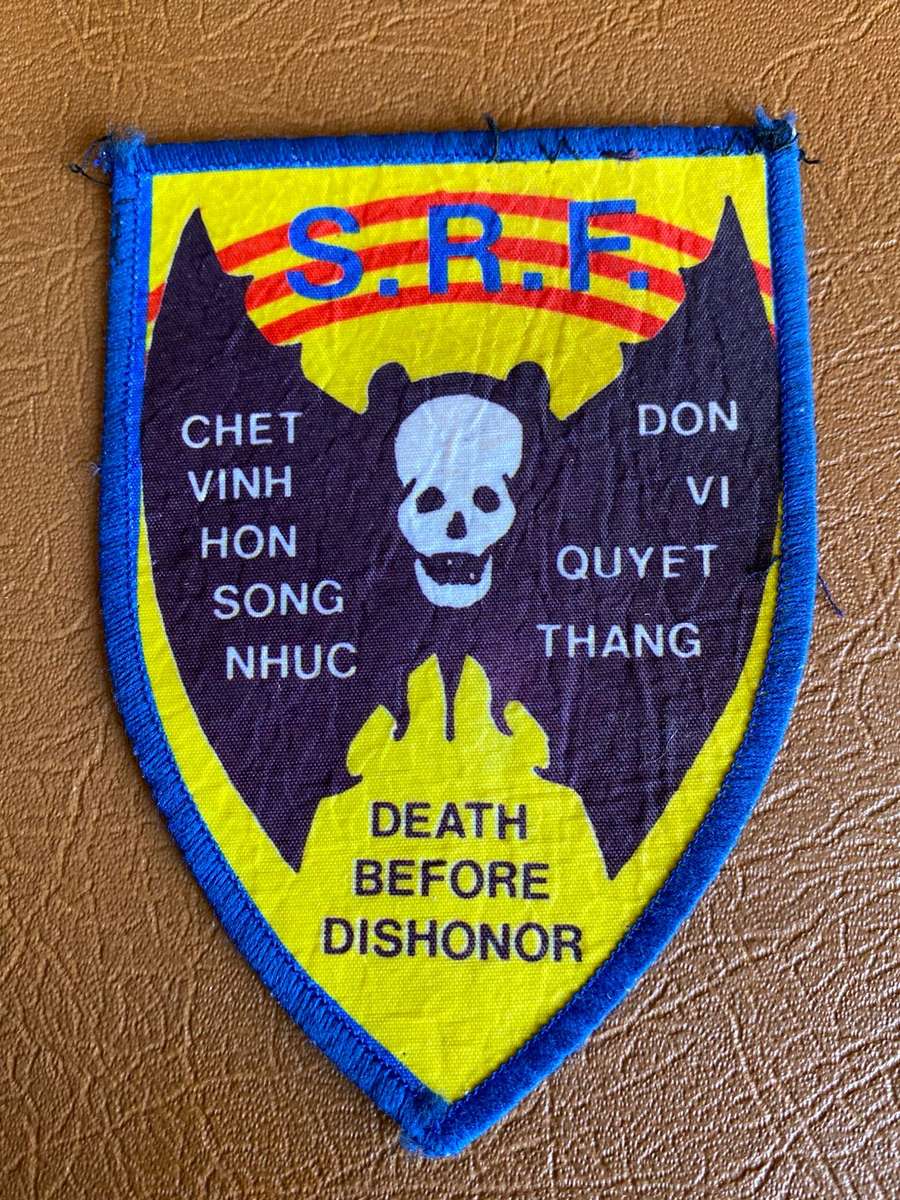PATCH (LARGE) FROM THE SOUTH VIETNAMESE SPECIAL FORCES,KNOWN AS THE LUC LUONG DAC BIET(LLDB)DEATH BE