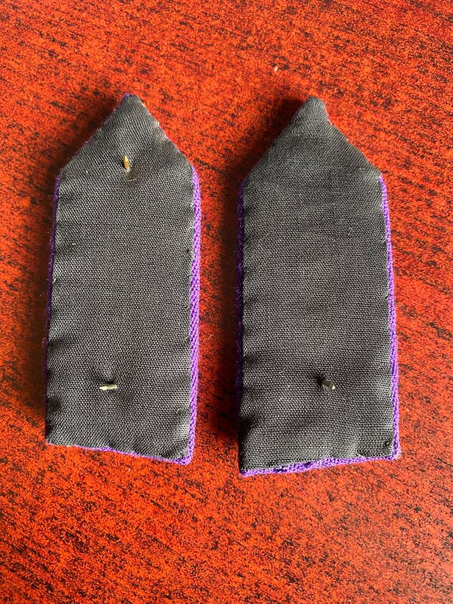 POLICE CHAPLAINS GORGET PATCH PAIR FOR GENERAL OFFICERS