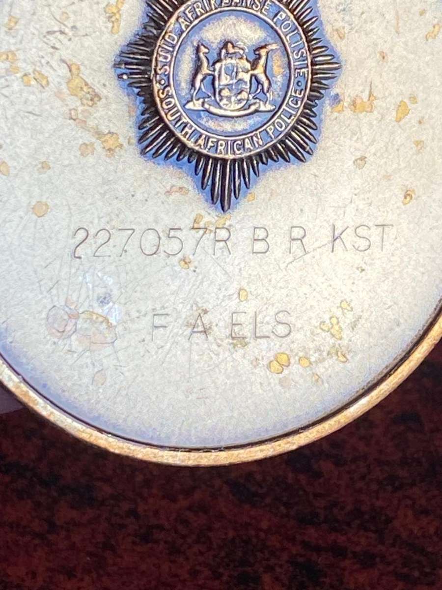 POLICE 75TH 1913-1988 ANNIVERSARY MEDAL-NAMED