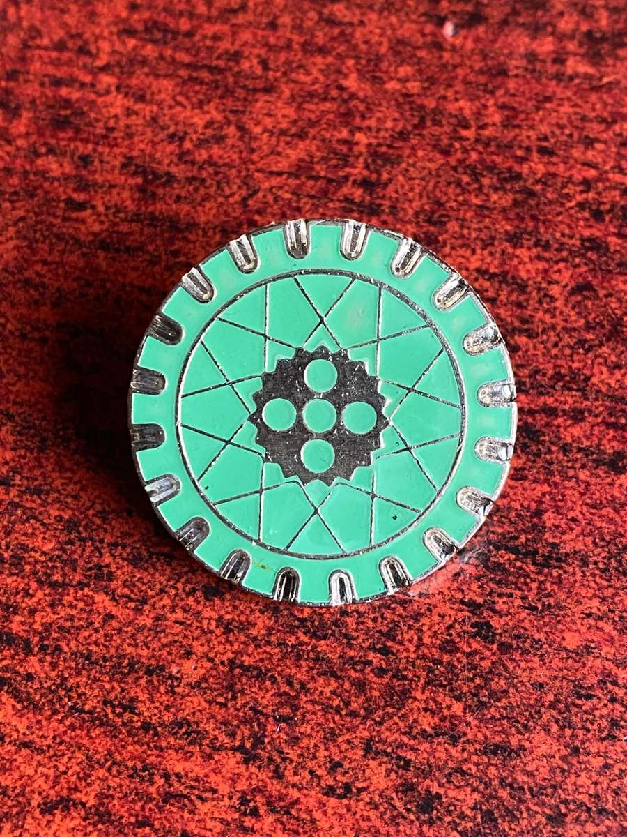 MOTORBIKE INSTRUCTOR PROFICIENCY BADGE CLASS 2 (GREEN)-APPROVED IN 1982- 2 PINS