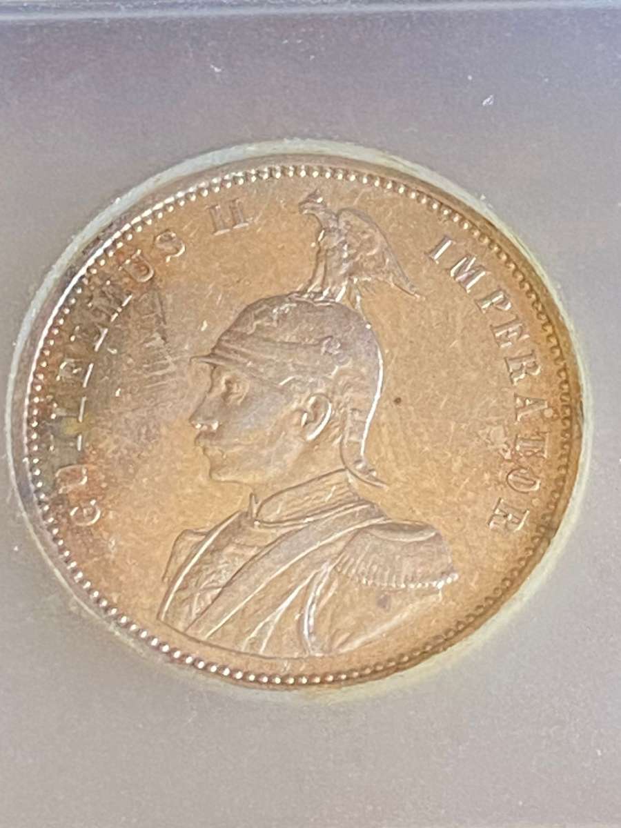 SLABBED GERMAN EAST AFRICA,SILVER 1911- 1 RUPEE