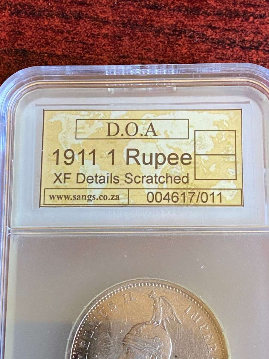 SLABBED GERMAN EAST AFRICA,SILVER 1911- 1 RUPEE