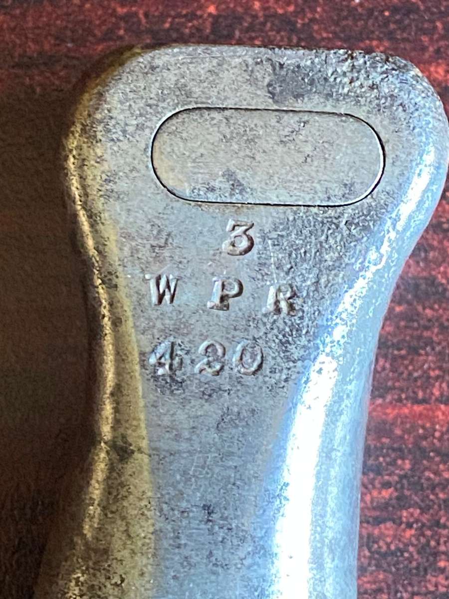 BRITISH 1888(BOER WAR ) BAYONET FOR THE LONG LEE ENFIELD RIFLE-WILKINSON LONDON MAKERS MARK-COMES WI