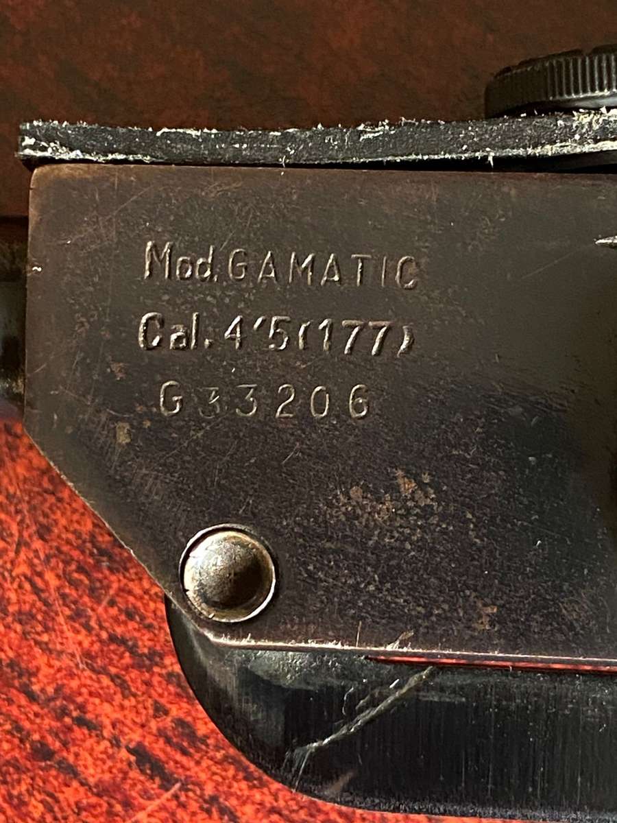 AIR GUN MODEL GAMATIC MADE IN SPAIN BY ELGAMO-OVERALL LENGTH 98CM-WORKING CONDITION