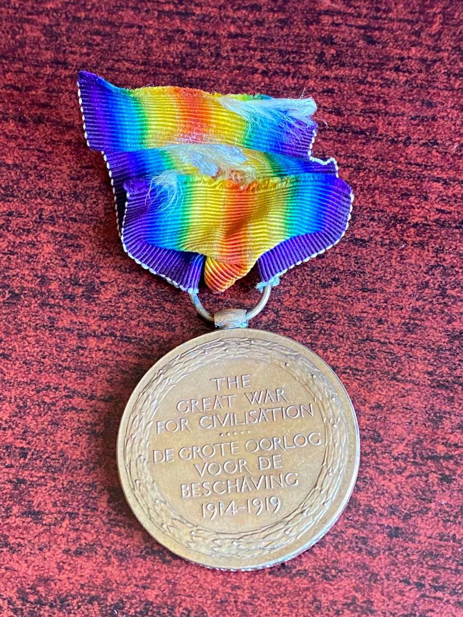 WW1 VICTORY MEDAL AWARDED TO 18559 KAPTEIN WESSEL JOHANNES MOOLMAN- 5 SA HORSE