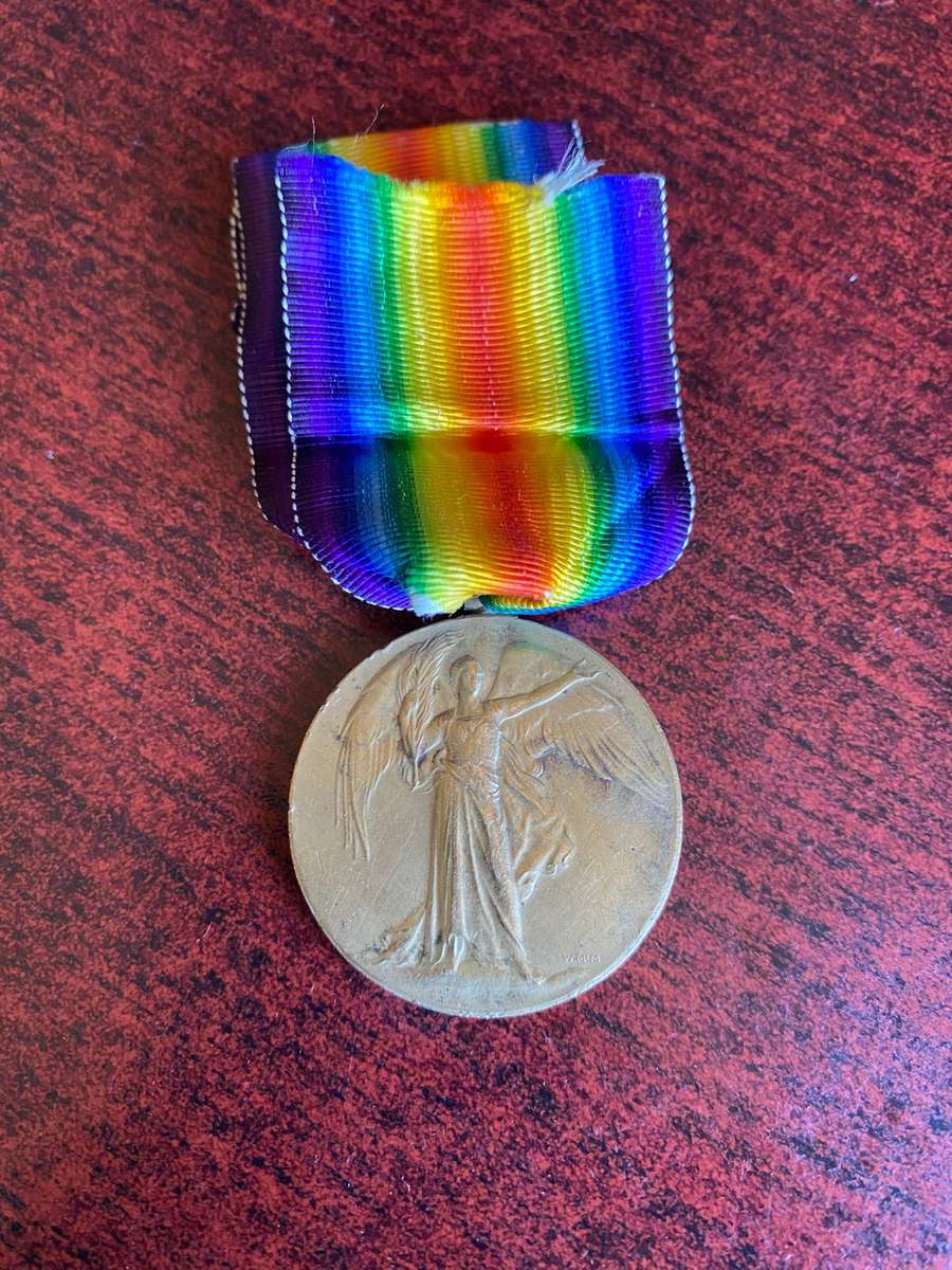 WW1 WAR MEDAL AWARDED TO PTE. A.O. LAGER 1ST C.C.