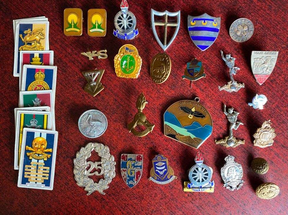 MIXED LOT OF BADGES,ETC. -SOLD TOGETHER