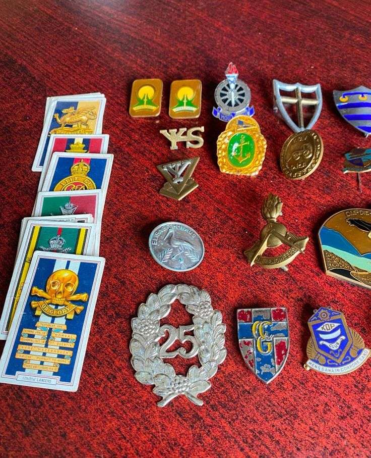 MIXED LOT OF BADGES,ETC. -SOLD TOGETHER