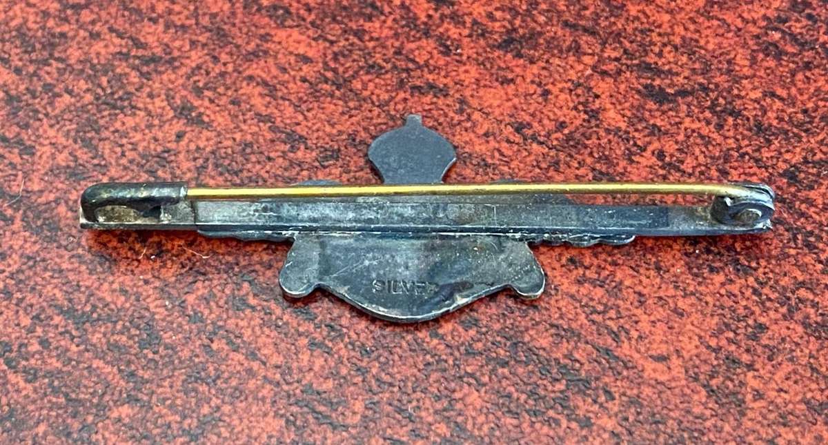SILVER UK ROYAL NAVY -FLEET AIR ARM SWEETHEART BROOCH