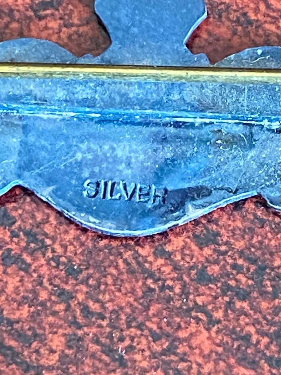 SILVER UK ROYAL NAVY -FLEET AIR ARM SWEETHEART BROOCH