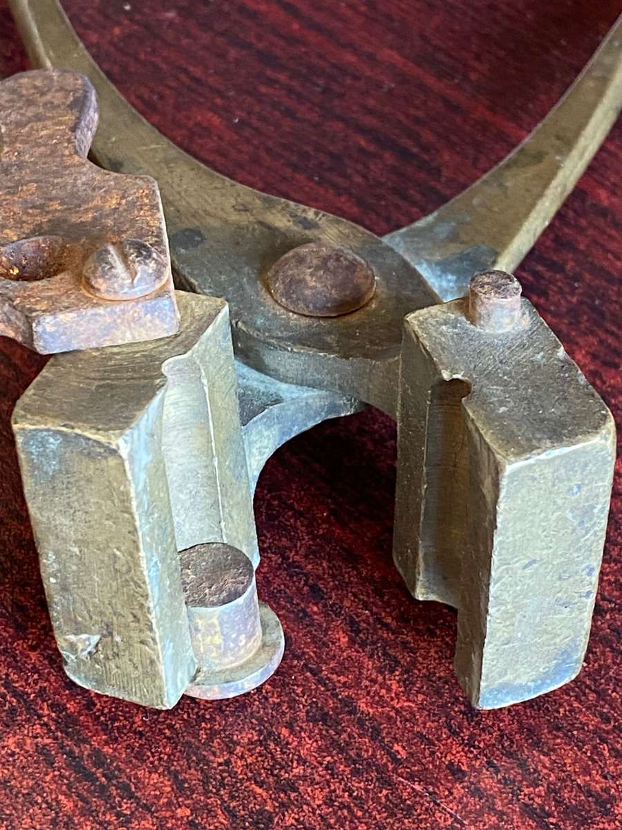 BOER WAR (ZULU WAR??) SOLID BRASS AMMUNITION MOULDS-THE ONE WITH CLEAR MAKERS MARKINGS-PLEASE LOOK A