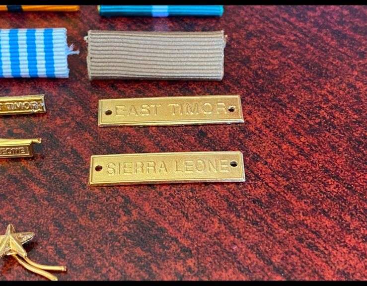 NAMIBIAN MEDAL BARS AND CLASPS- 16 IN TOTAL