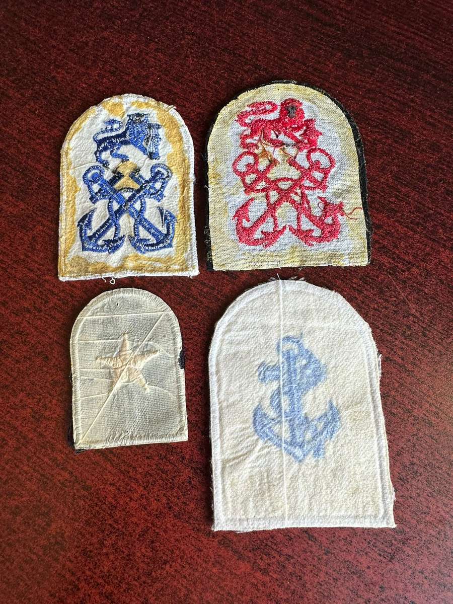 SA NAVY ABLE SEAMAN TO PETTY OFFICER RANK BADGES-WORN 1961-2003