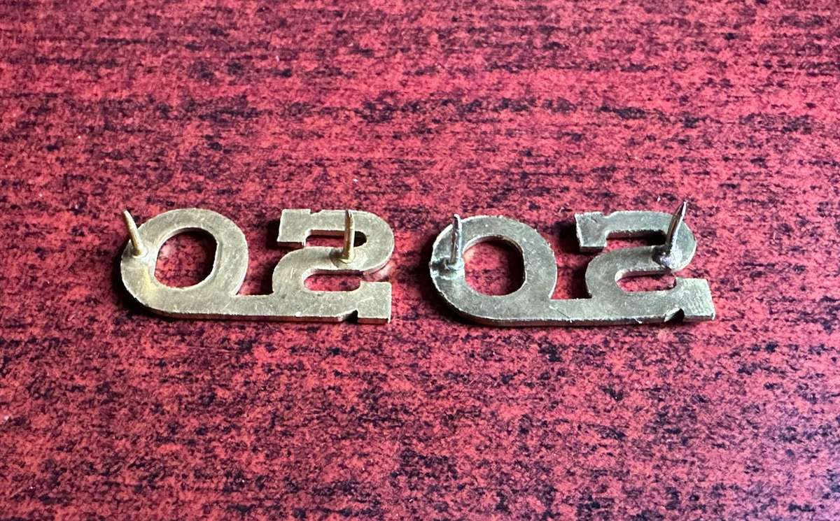 CADET STUDENT OFFICER TITLE PAIR-PINS INTACT