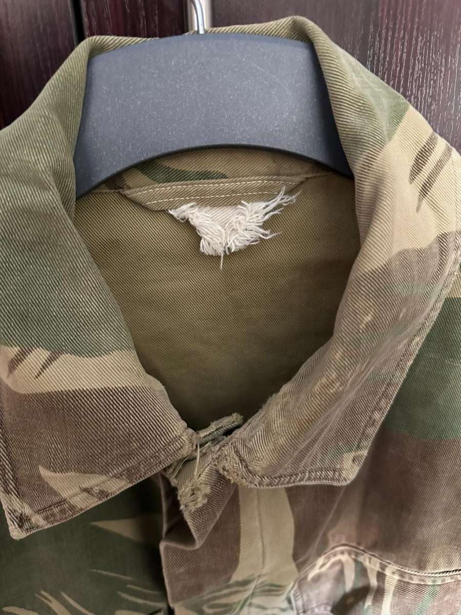 RHODESIAN CAMO JACKET,MADE INTO A BUNNY JACKET-SIZE LARGE-MEASURES 60 CM ARMPIT TO ARMPIT-USED CONDI