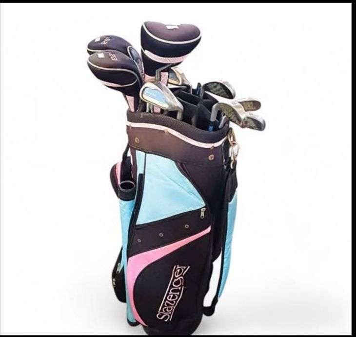 SLAZENGER LADIES SET-COMPLETE SETS-ONLY NEEDS SAND WEDGE AND 5 DRIVER NEEDS A NEW SHAFT-FOLLOWING 3