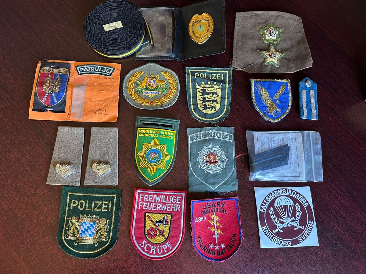Mixed police and military lot - sold together