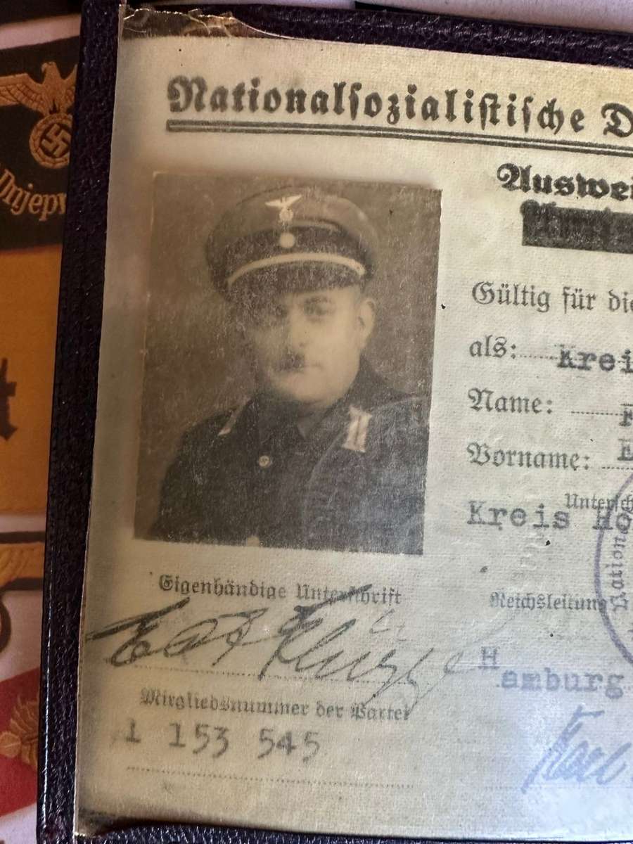 LARGE SELECTION OF GER-MAN DOCUMENTS-ALL TO ONE PERSON EMIL FLUGGE-WW2-PLEASE TAKE NOTE THAT THE BOO