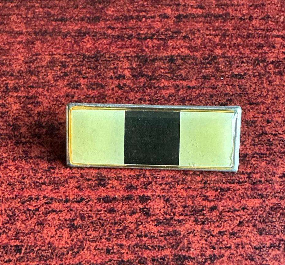 SA INTELLIGENCE SERVICE (ARMY) BERET BAR- WHITE/ BLACK/ WHITE- APPROVED IN 1990- 2 PINS