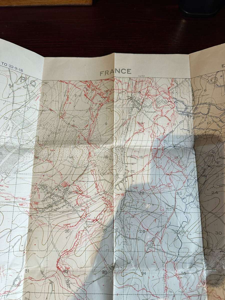 COLLECTION OF PERSONNEL NOTES,NOTE BOOKS ORIGINAL MAPS 1:40 000 /1:20 000 /ETC.-BELONGED TO WW1 PERI