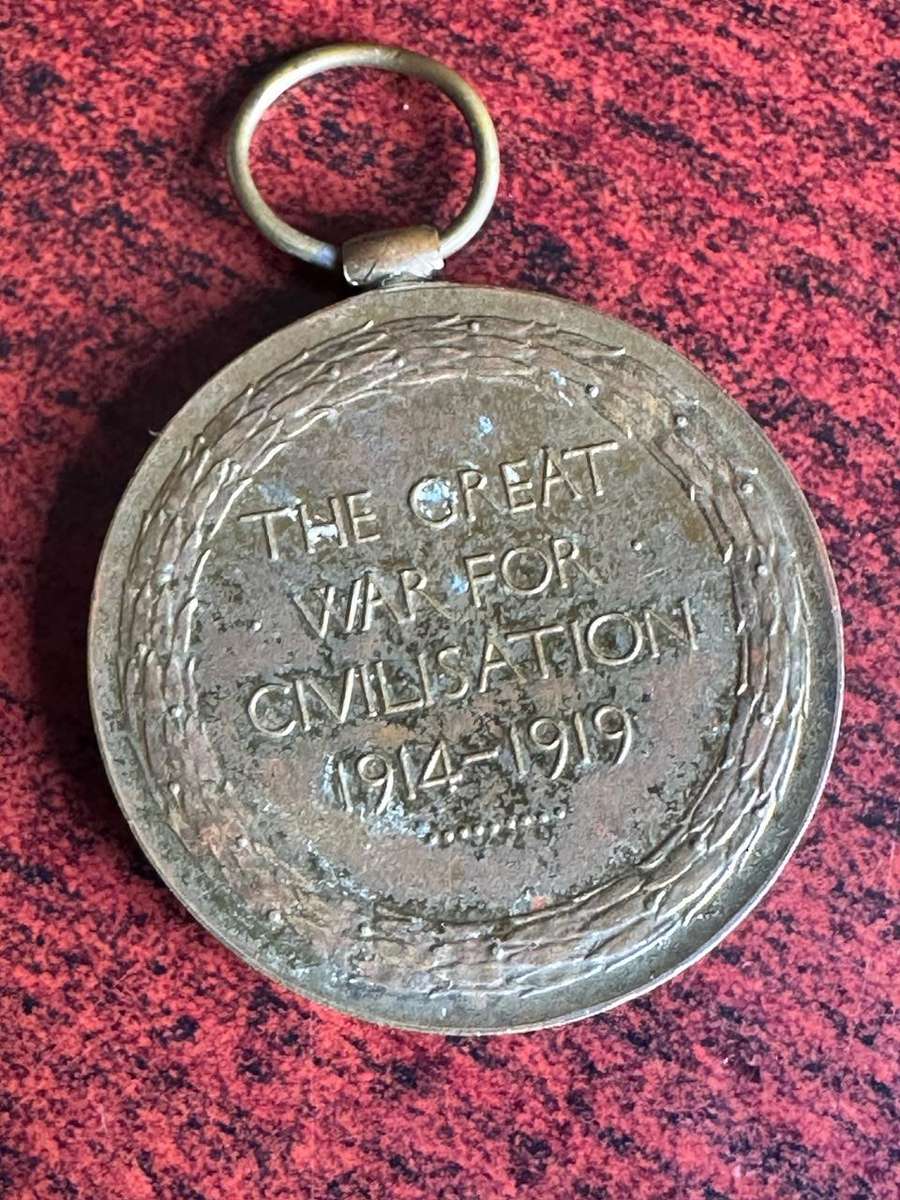 WW1 VICTORY MEDAL-AWARDED TO 154668 GNR. S.J. BELL R.A.