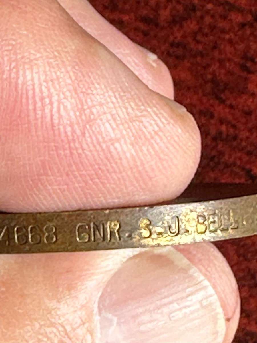 WW1 VICTORY MEDAL-AWARDED TO 154668 GNR. S.J. BELL R.A.