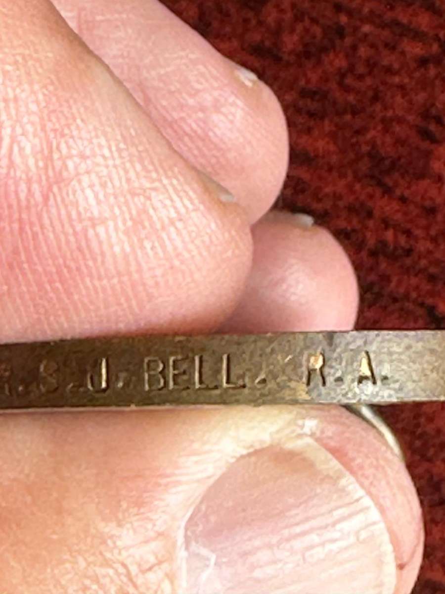 WW1 VICTORY MEDAL-AWARDED TO 154668 GNR. S.J. BELL R.A.