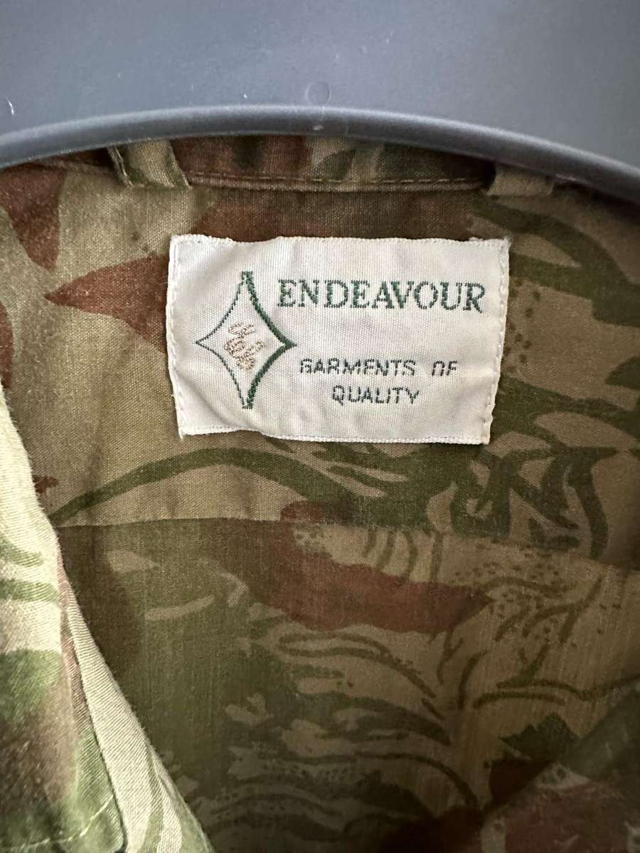 POLICE TASK FORCE 2ND PATTERN CAMO LONG SLEEVE SHIRT-IN GOOD CONDITION WITH NO DAMAGE-SIZE X-TRA LAR