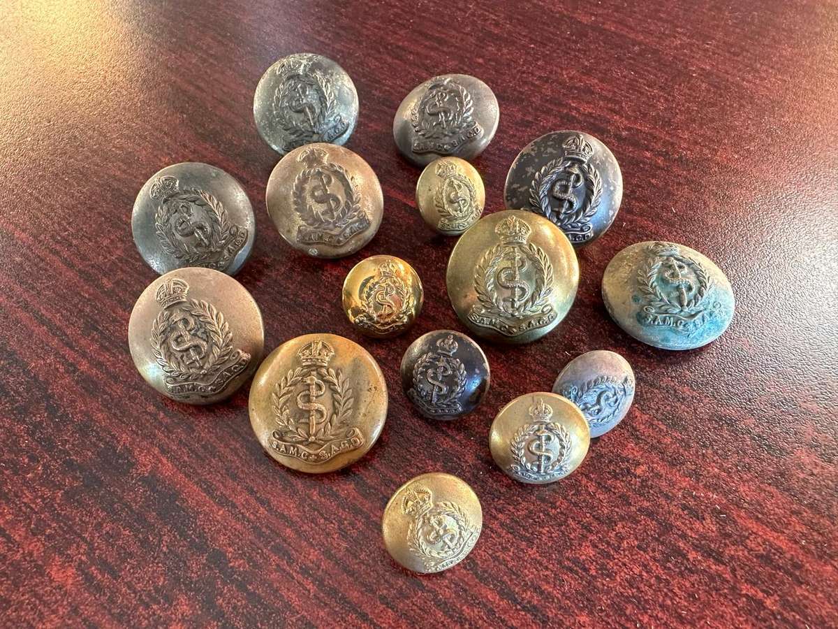 SA MEDICAL CORPS TUNIC BUTTONS