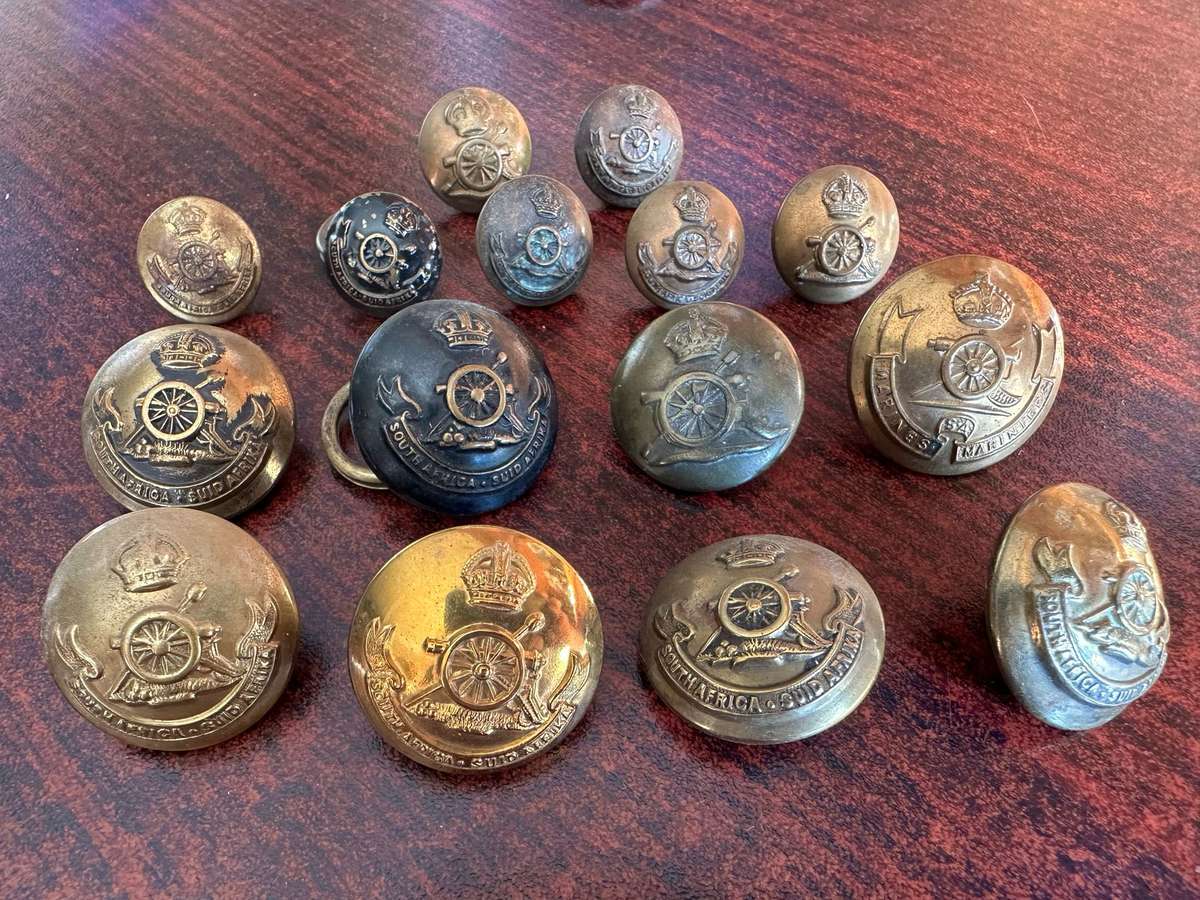 SA ARTILLERY TUNIC BUTTONS-WW1-WW2