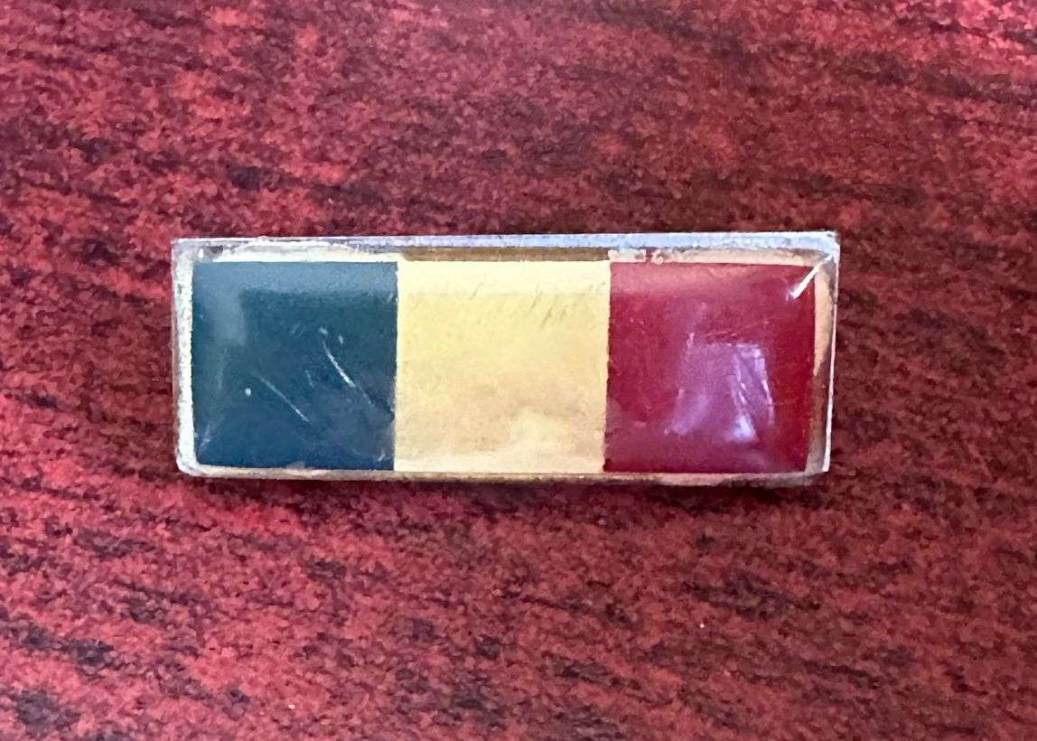 ORDNANCE SERVICES CORPS BERET BAR-APPROVED IN 1977 BLUE/ WHITE/ GUARDSMAN RED - 2 PINS