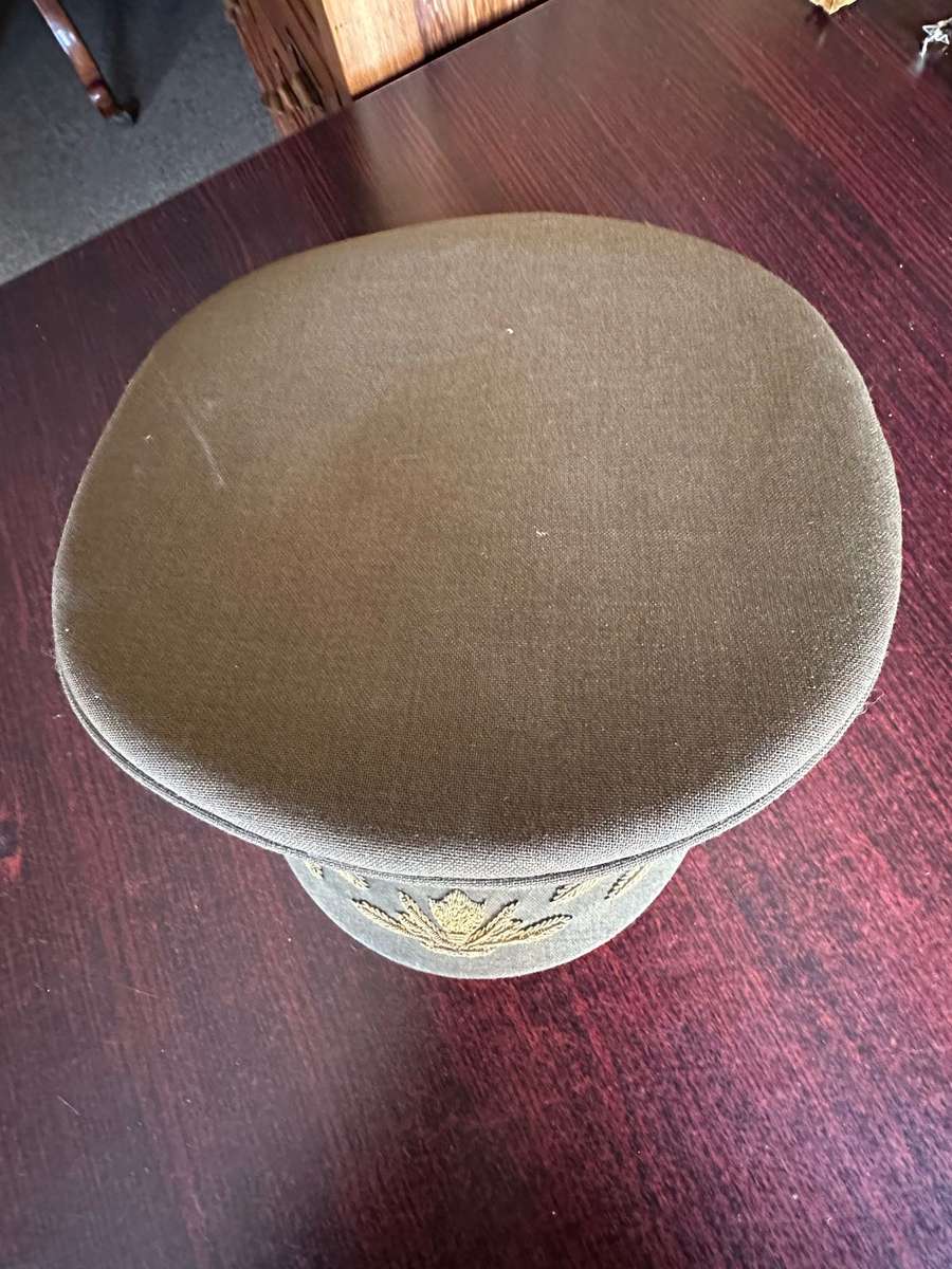 CORPS OF PROFESSIONAL OFFICERS PEAKED CAP -APPROVED 1978-SIZE 57-GOOD CONDITION