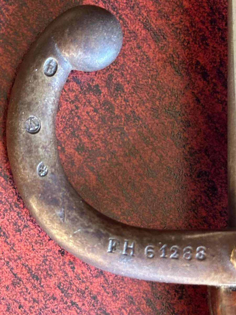 FRENCH 1874 YATAGHAN BAYONET WITH T-FORM BLADE-METAL SCABBARD -THIS BAYONET IS STILL IN OVERALL GOOD