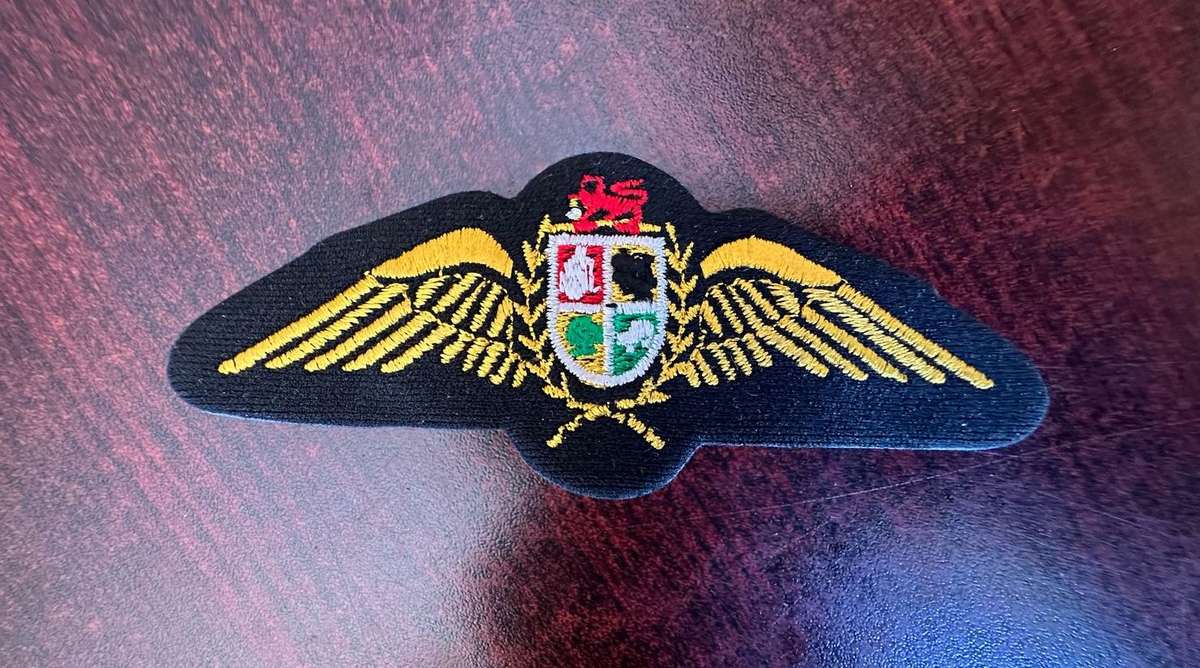 SAAF PILOTS WING-2000 HOURS FLYING TIME 1993-2003- 2 PINS