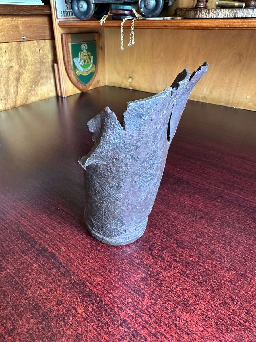 BOER WAR- 15 ROUND BRITISH FIELD GUN SPEND ROUND-HEIGHT 19 CM