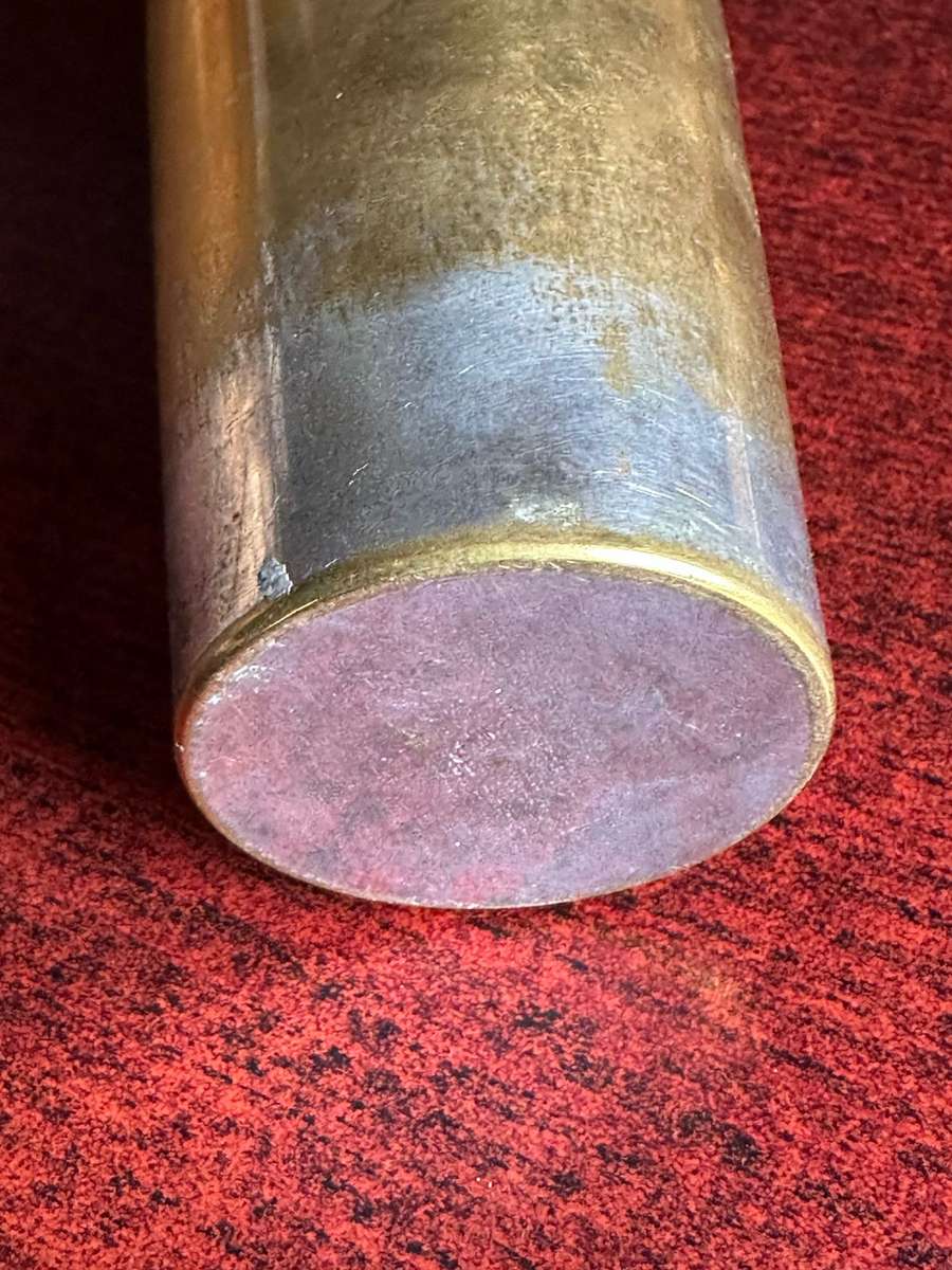 GERMAN SWA-SILVER PLATED BRASS RESERVISTENBEEHER-THIS CUP IS EMBOSSED ON ONE SIDE WIITH A VIEW OF A