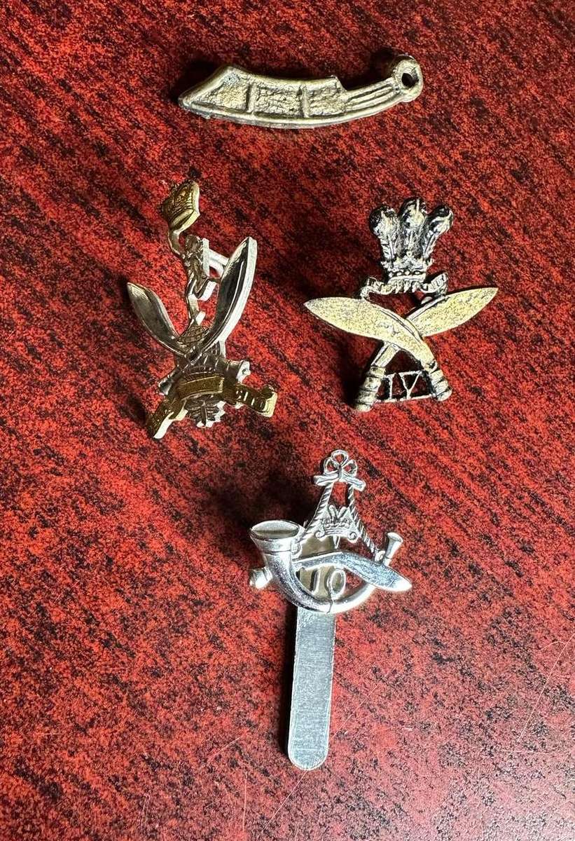 SELECTION OF 4 GURKHA BADGES- SOLD TOGETHER