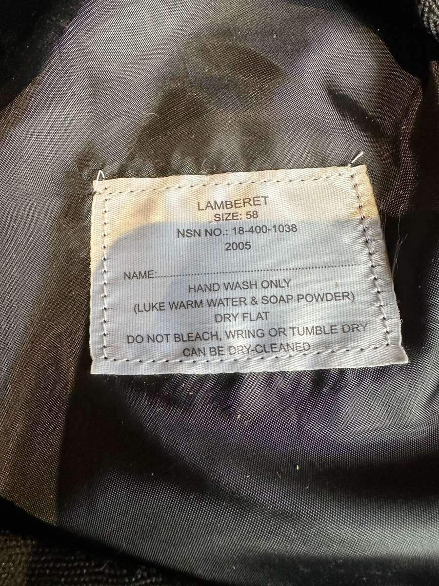 BLACK BERET -SIZE 58 IN VERY GOOD CONDITION