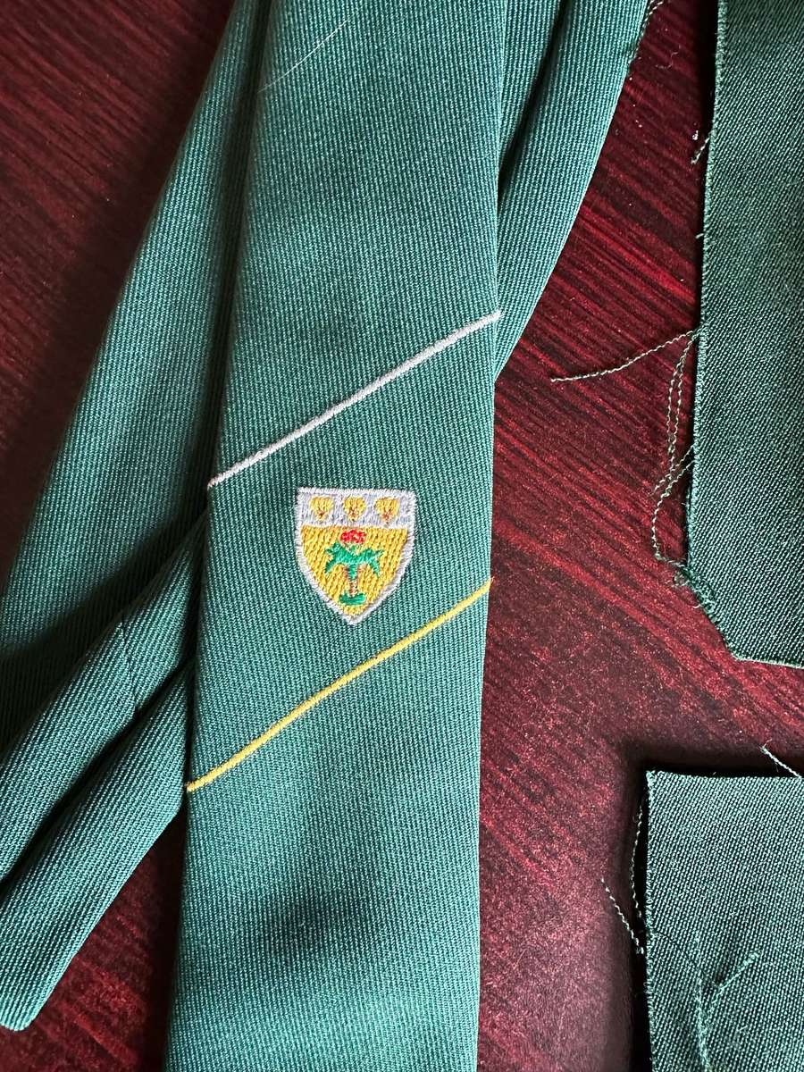 SWA SECTOR 40 RUGBY BLAZER BADGE AND TIE-SOLD WITH SWA BLAZER BADGE
